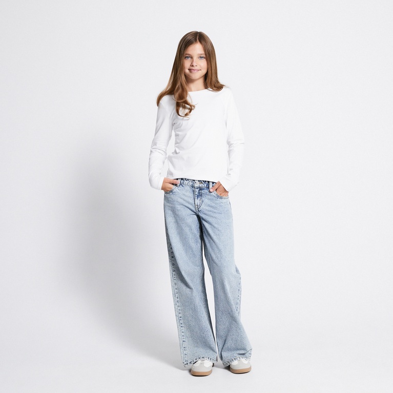 Basic long sleeve top "Fredrika star" White